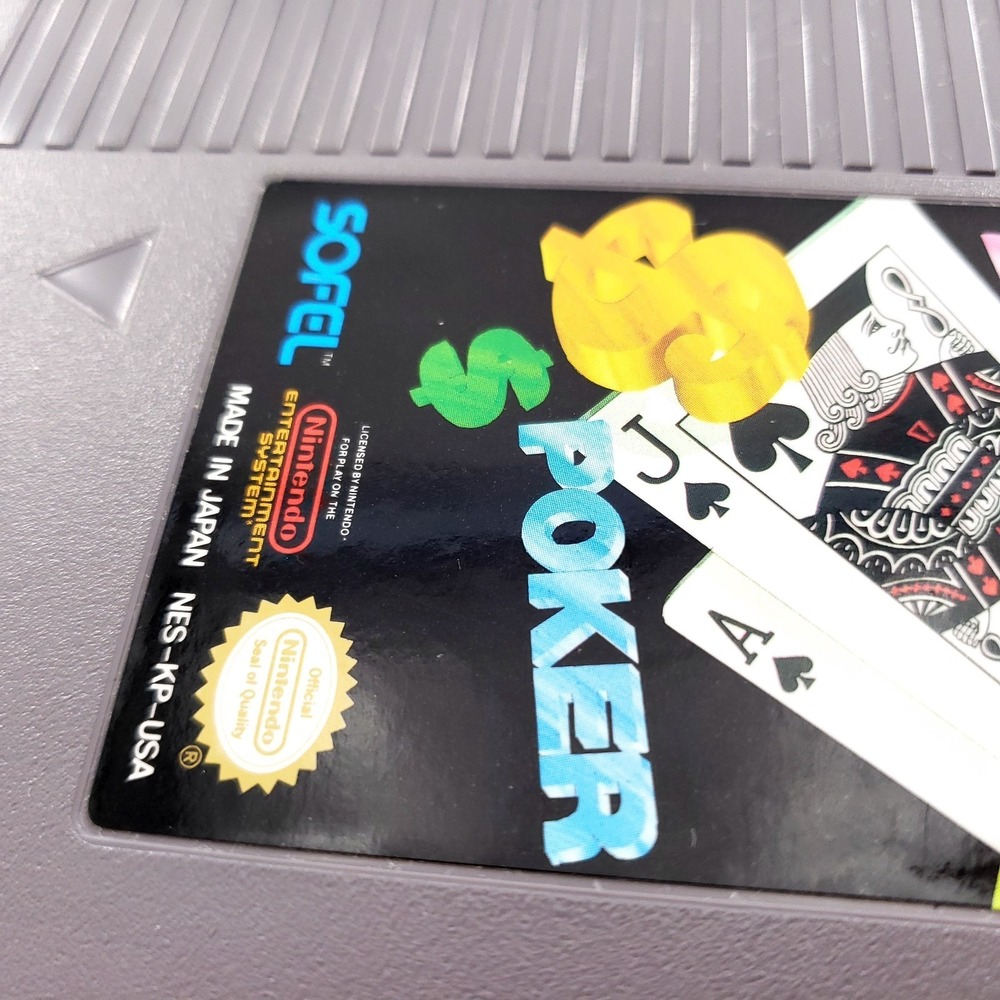 Casino Kid Poker Nintendo NES Authentic w/ Manual & Case Tested & Works - Picture 5 of 13